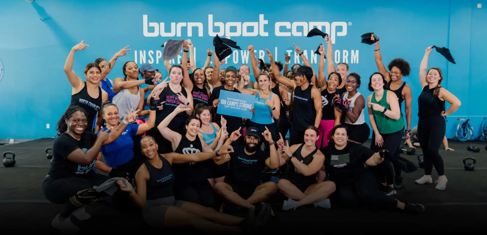 An example of Burn boot Camp’s environment, where you build strong connections with your member, crucial for gym retention.